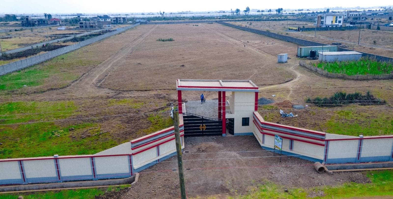Aerial view of the Jewels Delight Garden entrance